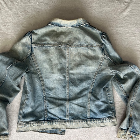 La Vie Rebecca Taylor Classic Denim Jacket in Chantal Size Large - Picture 9 of 10